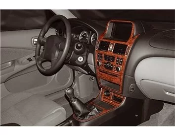 Nissan Almera 03.03-12.08 3D Interior Dashboard Trim Kit Dash Trim Dekor 15-Parts - 1