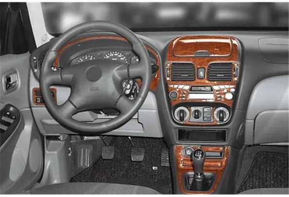 Nissan Almera 04.00-02.03 3D Interior Dashboard Trim Kit Dash Trim Dekor 18-Parts - 1 Nissan Almera 04.00-02.03 3D Interior Dashboard Trim Kit Dash Trim Dekor 18-Parts - 1
