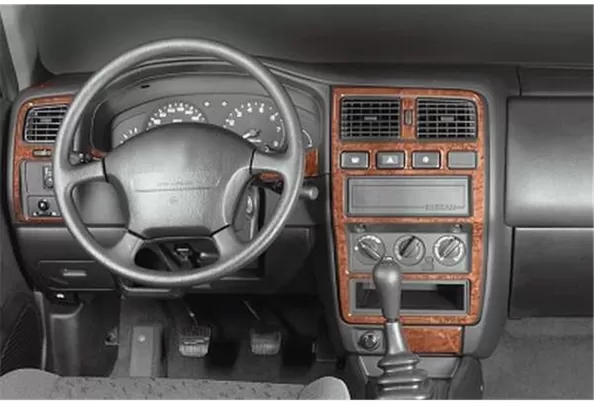 Nissan Almera 09.95-12.99 3D Interior Dashboard Trim Kit Dash Trim Dekor 14-Parts - 1 Nissan Almera 09.95-12.99 3D Interior Dashboard Trim Kit Dash Trim Dekor 14-Parts - 1
