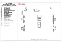 Nissan Altima 1993-1994 Boîte de vitesses automatique, avec montres, OEM Match, 19 pièces ensemble intérieur BD Dash Trim Kit - Nissan Altima 1993-1994 Boîte de vitesses automatique, avec montres, OEM Match, 19 pièces ensemble intérieur BD Dash Trim Kit -