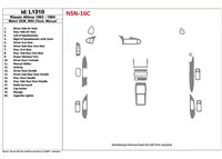 Nissan Altima 1993-1994 Boîte de vitesses manuelle, avec montres, OEM Match, 19 pièces ensemble intérieur BD Dash Trim Kit - 1