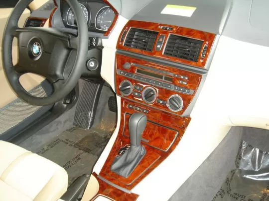 BMW X3 E83 09.2003 Manuel AC 3D Intérieur Tableau de Bord Garniture Kit Dash Trim Dekor 12-Parts - 1 BMW X3 E83 09.2003 Manuel AC 3D Intérieur Tableau de Bord Garniture Kit Dash Trim Dekor 12-Parts - 1