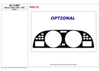 Nissan Altima 1993-1997 Cluster, 1 kit de garnitures de tableau de bord intérieur BD - 1 Nissan Altima 1993-1997 Cluster, 1 kit de garnitures de tableau de bord intérieur BD - 1