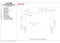 Nissan Altima 1998-2001 Ensemble complet, conformité OEM, ensemble de 13 pièces Kit de garniture de tableau de bord intérieur BD Nissan Altima 1998-2001 Ensemble complet, conformité OEM, ensemble de 13 pièces Kit de garniture de tableau de bord intérieur BD
