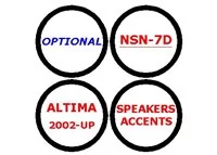Nissan Altima 2002-2002 haut-parleurs optionnels Accents 4 pièces ensemble intérieur BD Dash Trim Kit - 1