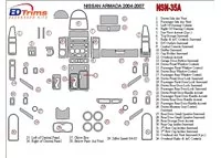 Nissan Armada 2004-2007 Ensemble complet de garnitures de tableau de bord intérieur BD - 1 Nissan Armada 2004-2007 Ensemble complet de garnitures de tableau de bord intérieur BD - 1