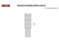 Nissan Armada 2004-2007 Kit de garniture de tableau de bord intérieur BD - 1 Nissan Armada 2004-2007 Kit de garniture de tableau de bord intérieur BD - 1