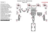 Nissan GT-R 2008-2016 main interior dash trim kit, 39 Pcs - 1 - Interior Dash Trim Kit Nissan GT-R 2008-2016 main interior dash trim kit, 39 Pcs - 1 - Interior Dash Trim Kit