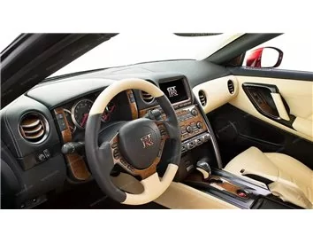 Nissan GT-R 2009-UP Full Set Interior BD Dash Trim Kit - 1