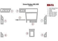 Nissan Maxima 1985-1988 Full Set Interior BD Dash Trim Kit - 1 Nissan Maxima 1985-1988 Full Set Interior BD Dash Trim Kit - 1