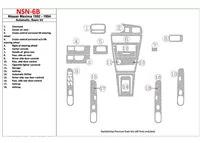 Nissan Maxima 1989-1991 Basic Set, Automatic Gearbox, 18 Parts set Interior BD Dash Trim Kit - 2 - Interior Dash Trim Kit Nissan Maxima 1989-1991 Basic Set, Automatic Gearbox, 18 Parts set Interior BD Dash Trim Kit - 2 - Interior Dash Trim Kit