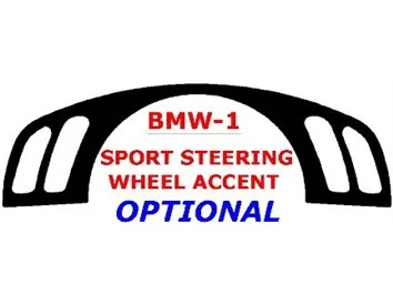 BMW X5 1998-2006 Kit de garnitures de tableau de bord intérieur BD pour volant sport - 1