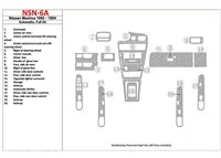 Nissan Maxima 1989-1991 Ensemble complet, Boîte de vitesses automatique, Ensemble de 20 pièces Intérieur BD Dash Trim Kit - 2 Nissan Maxima 1989-1991 Ensemble complet, Boîte de vitesses automatique, Ensemble de 20 pièces Intérieur BD Dash Trim Kit - 2