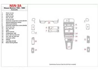 Nissan Maxima 1995-1999 Automatic Gearbox, 21 Parts set Interior BD Dash Trim Kit - 1 - Interior Dash Trim Kit Nissan Maxima 1995-1999 Automatic Gearbox, 21 Parts set Interior BD Dash Trim Kit - 1 - Interior Dash Trim Kit