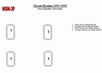 Nissan Maxima 1995-1999 Doors Inserts, 4 Parts set Interior BD Dash Trim Kit - 1 - Interior Dash Trim Kit Nissan Maxima 1995-1999 Doors Inserts, 4 Parts set Interior BD Dash Trim Kit - 1 - Interior Dash Trim Kit