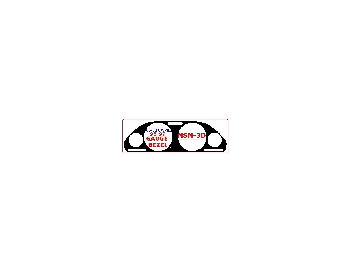 Nissan Maxima 1995-1999 Gauge Bezel Interior BD Dash Trim Kit - 1 - Interior Dash Trim Kit