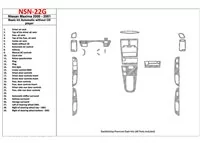 Nissan Maxima 2000-2001 Ensemble de base, boîte de vitesses automatique, radio sans lecteur CD, ensemble de 28 pièces Kit de gar Nissan Maxima 2000-2001 Ensemble de base, boîte de vitesses automatique, radio sans lecteur CD, ensemble de 28 pièces Kit de gar