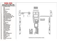 Ensemble complet Nissan Maxima 2000-2001, boîte de vitesses manuelle, radio sans lecteur CD, ensemble de 40 pièces Kit de garnit Ensemble complet Nissan Maxima 2000-2001, boîte de vitesses manuelle, radio sans lecteur CD, ensemble de 40 pièces Kit de garnit