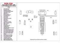 Nissan Maxima 2004-2006 Ensemble complet, vitesse automatique, avec sièges à mémoire, avec sièges chauffants intérieur BD Dash T