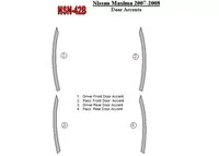 Nissan Maxima 2007-2008 Doors Accent Interior BD Dash Trim Kit - 2 Nissan Maxima 2007-2008 Doors Accent Interior BD Dash Trim Kit - 2