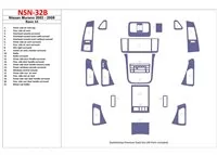 Nissan Murano 2003-2008 Kit de garniture de tableau de bord intérieur BD de base - 1