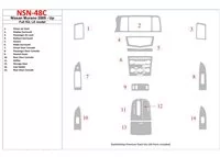 Nissan Murano 2009-UP Ensemble complet, kit de garniture de tableau de bord intérieur BD modèle LE - 1