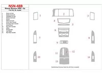 Nissan Murano 2009-UP Ensemble complet, SL modèle Intérieur BD Dash Trim Kit - 1 Nissan Murano 2009-UP Ensemble complet, SL modèle Intérieur BD Dash Trim Kit - 1