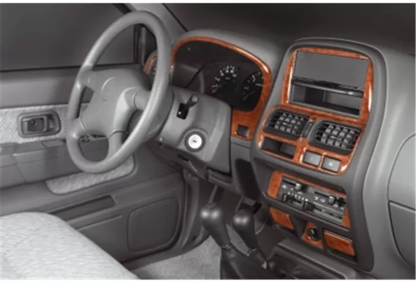 Nissan Navara D23 Pick-up 09.99-01.06 3D Interior Dashboard Trim Kit Dash Trim Dekor 13-Parts - 1 - Interior Dash Trim Kit Nissan Navara D23 Pick-up 09.99-01.06 3D Interior Dashboard Trim Kit Dash Trim Dekor 13-Parts - 1 - Interior Dash Trim Kit