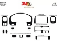 Nissan Navara D23 Pick-up 09.99-01.06 3D Interior Dashboard Trim Kit Dash Trim Dekor 13-Parts - 2 - Interior Dash Trim Kit Nissan Navara D23 Pick-up 09.99-01.06 3D Interior Dashboard Trim Kit Dash Trim Dekor 13-Parts - 2 - Interior Dash Trim Kit