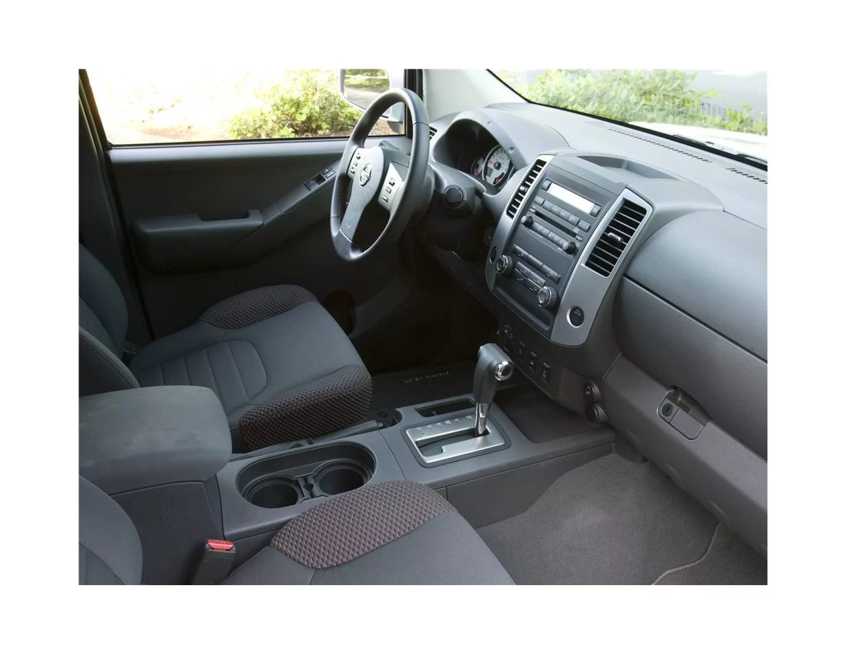 Nissan Navara D40 01.2010 Kit de garniture de tableau de bord intérieur 3D Dash Trim Dekor 16-Parts - 1