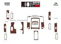 Nissan Navara D40 01.2010 3D Interior Dashboard Trim Kit Dash Trim Dekor 16-Parts - 2 - Interior Dash Trim Kit Nissan Navara D40 01.2010 3D Interior Dashboard Trim Kit Dash Trim Dekor 16-Parts - 2 - Interior Dash Trim Kit