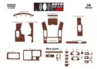 Nissan Navara D40 02.06-12.10 3D Interior Dashboard Trim Kit Dash Trim Dekor 36-Parts - 2 - Interior Dash Trim Kit Nissan Navara D40 02.06-12.10 3D Interior Dashboard Trim Kit Dash Trim Dekor 36-Parts - 2 - Interior Dash Trim Kit