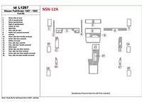 Nissan Pathfinder 1987-1993 Full Set, 19 Parts set Interior BD Dash Trim Kit - 1 - Interior Dash Trim Kit Nissan Pathfinder 1987-1993 Full Set, 19 Parts set Interior BD Dash Trim Kit - 1 - Interior Dash Trim Kit