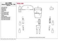 Nissan Pathfinder 1994-1995 Ensemble de base, ensemble de 16 pièces Kit de garniture de tableau de bord intérieur BD - 1 Nissan Pathfinder 1994-1995 Ensemble de base, ensemble de 16 pièces Kit de garniture de tableau de bord intérieur BD - 1