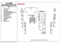 Nissan Pathfinder 1996-1999 Automatic Gearbox, Without Message Center, 4WD, 15 Parts set Interior BD Dash Trim Kit - 1 Nissan Pathfinder 1996-1999 Automatic Gearbox, Without Message Center, 4WD, 15 Parts set Interior BD Dash Trim Kit - 1