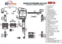 Nissan Pathfinder 2001-2004 LE Modèle Intérieur BD Dash Trim Kit - 1 Nissan Pathfinder 2001-2004 LE Modèle Intérieur BD Dash Trim Kit - 1