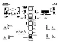 Nissan Pathfinder2005-2007 3D Interior Dashboard Trim Kit Dash Trim Dekor 42-Parts - 1 - Interior Dash Trim Kit Nissan Pathfinder2005-2007 3D Interior Dashboard Trim Kit Dash Trim Dekor 42-Parts - 1 - Interior Dash Trim Kit