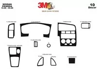 Nissan Primera 09.96-09.99 3D Interior Dashboard Trim Kit Dash Trim Dekor 10-Parts - 2 Nissan Primera 09.96-09.99 3D Interior Dashboard Trim Kit Dash Trim Dekor 10-Parts - 2