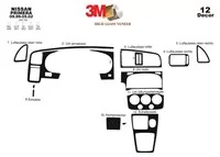 Nissan Primera 09.99-05.02 3D Interior Dashboard Trim Kit Dash Trim Dekor 12-Parts - 2 Nissan Primera 09.99-05.02 3D Interior Dashboard Trim Kit Dash Trim Dekor 12-Parts - 2