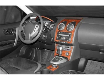 Nissan Qashqai 01.07-12.10 Kit de garniture de tableau de bord intérieur 3D Dash Trim Dekor 24-Parts - 1