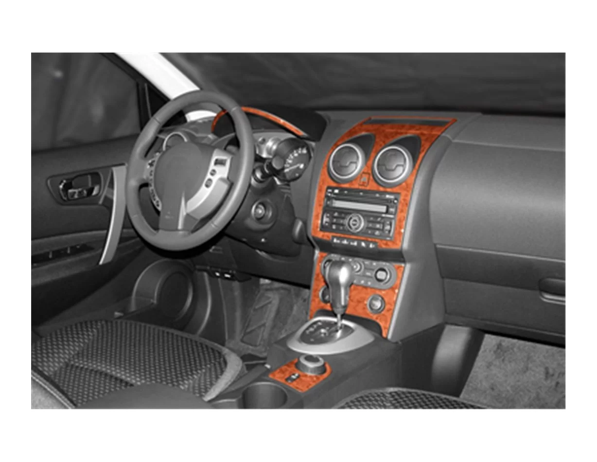 Nissan Qashqai 01.07-12.10 3D Interior Dashboard Trim Kit Dash Trim Dekor 24-Parts - 1