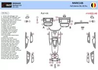 Nissan Qashqai 2013–2021 Kit de garniture de tableau de bord intérieur 3D Dash Trim Dekor 45 pièces - 2 Nissan Qashqai 2013–2021 Kit de garniture de tableau de bord intérieur 3D Dash Trim Dekor 45 pièces - 2