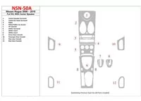 Nissan Rogue 2008-2010 Ensemble complet, avec kit de garniture de tableau de bord intérieur BD pour haut-parleur central - 1 Nissan Rogue 2008-2010 Ensemble complet, avec kit de garniture de tableau de bord intérieur BD pour haut-parleur central - 1