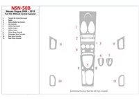 Nissan Roque 2008-2010 Ensemble complet, sans haut-parleur central Intérieur BD Dash Trim Kit - 1 Nissan Roque 2008-2010 Ensemble complet, sans haut-parleur central Intérieur BD Dash Trim Kit - 1