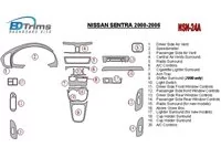 Nissan Sentra 2000-2006 Full Set Interior BD Dash Trim Kit - 1 - Interior Dash Trim Kit Nissan Sentra 2000-2006 Full Set Interior BD Dash Trim Kit - 1 - Interior Dash Trim Kit