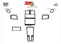 Nissan Terrano 4x4 05.96-12.02 Kit de garnitures de tableau de bord intérieur 3D Dash Trim Dekor 7-Parts - 2