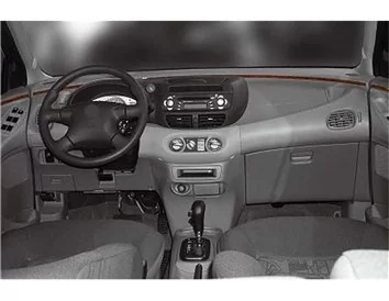 Nissan Tino 01.2000 3D Interior Dashboard Trim Kit Dash Trim Dekor 6-Parts - 1 - Interior Dash Trim Kit