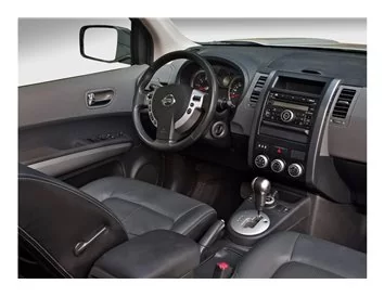 Nissan X Trail 2007-2013 Kit de garniture de tableau de bord intérieur 3D Dash Trim Dekor 16-Parts - 1