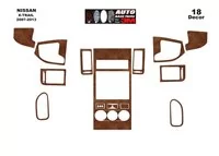 Nissan X Trail 2007-2013 Kit de garniture de tableau de bord intérieur 3D Dash Trim Dekor 16-Parts - 2 Nissan X Trail 2007-2013 Kit de garniture de tableau de bord intérieur 3D Dash Trim Dekor 16-Parts - 2