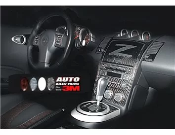 Nissan Z350 2003-2005 Manual Gear Box Interior BD Dash Trim Kit - 1